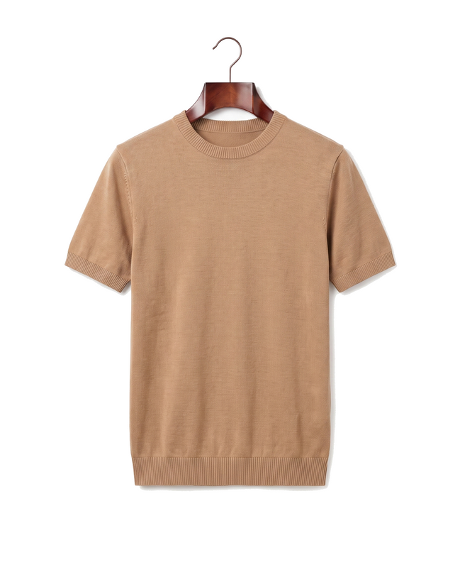 The Hanbury — Knitted Crewneck Tee — front