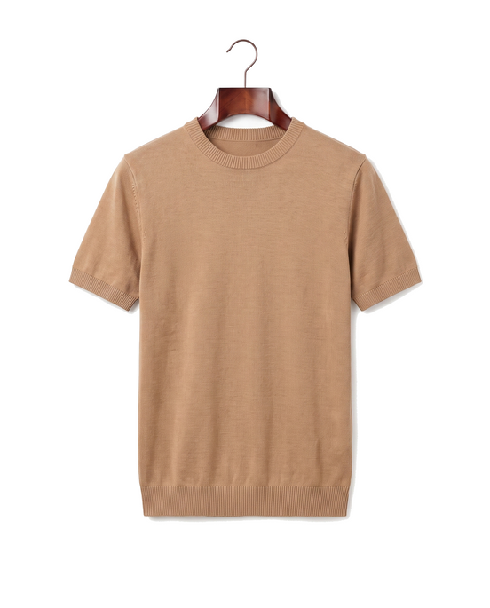 The Hanbury — Knitted Crewneck Tee — front