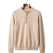 The Cheltenham cashmere henley — Sand