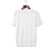 The Hanbury Knitted Crewneck Tee — White