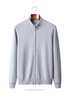 The Cavendish — Merino Zip Cardigan — front