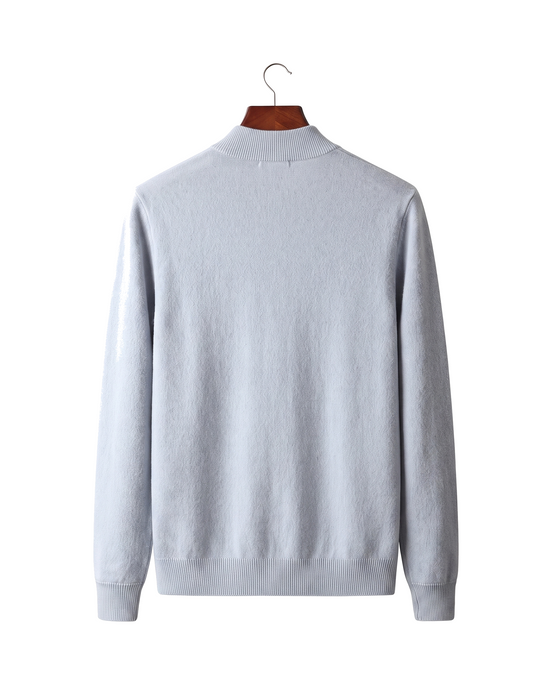 The Cavendish — Merino Zip Cardigan — back