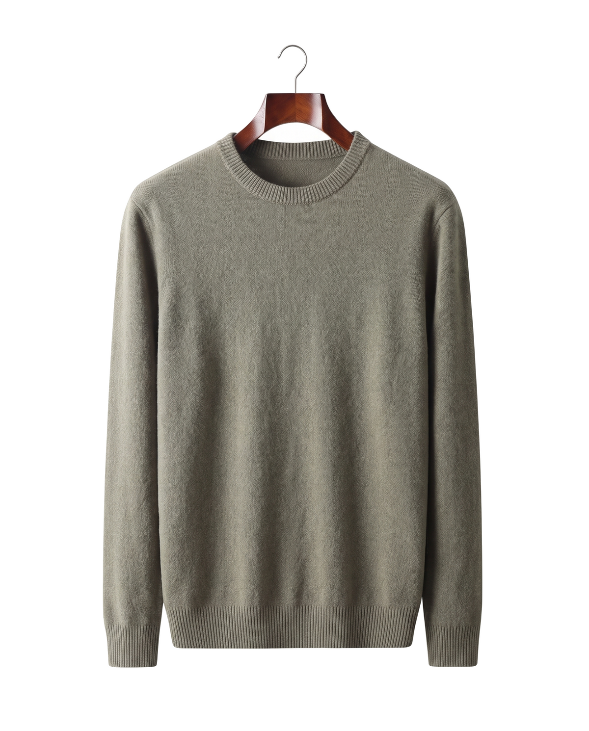 The Berkeley — Merino Crewneck — Olive