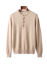 The Cheltenham cashmere henley, front on hanger