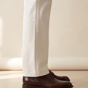 Close-up of the seam and hem on The Arundel