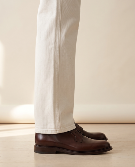 Close-up of the seam and hem on The Arundel
