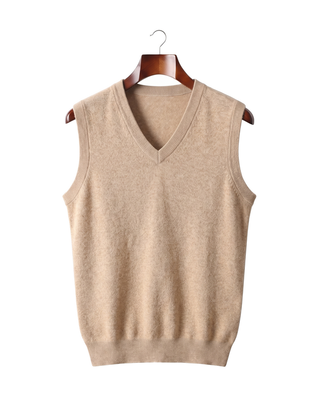 The Rutland — Merino Vest — Beige
