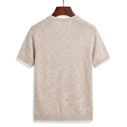 The Clifton — Linen Contrast Tee — back