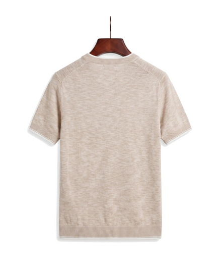 The Clifton — Linen Contrast Tee — back