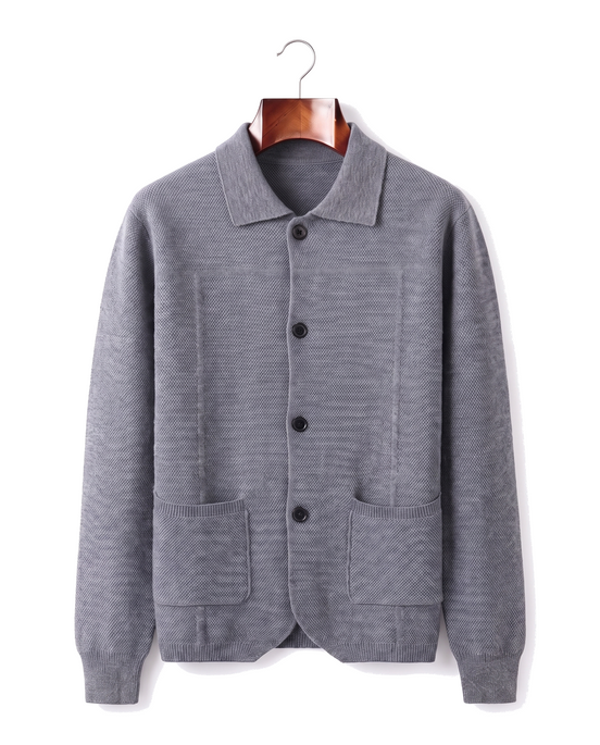 The Blenheim — Merino Overshirt — Gray