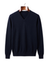 The Sandringham merino V-neck jumper, front on hanger