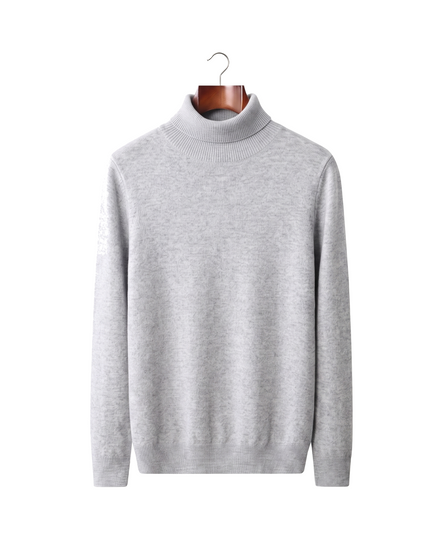 The Langham — Merino Rollneck — Light Gray