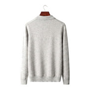 The Selby — Merino Half-Zip Polo — back