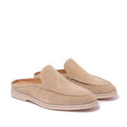 The Sloane — Suede Mules — Sand