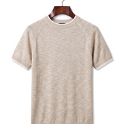 The Clifton — Linen Contrast Tee — front