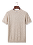 The Clifton — Linen Contrast Tee — front