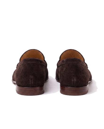 The Hampton — Suede Penny Loafers — back