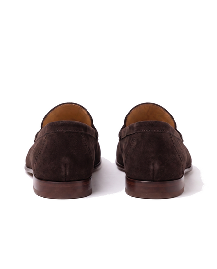 The Hampton — Suede Penny Loafers — back