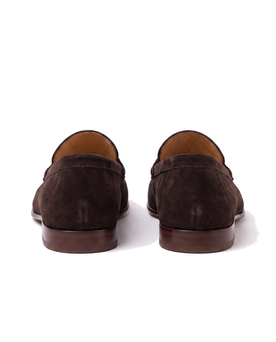 The Hampton — Suede Penny Loafers — back