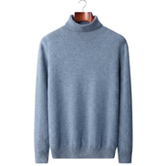 The Langham — Merino Rollneck — Sea Blue