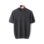 The Aldwych cashmere tee — Dark Gray