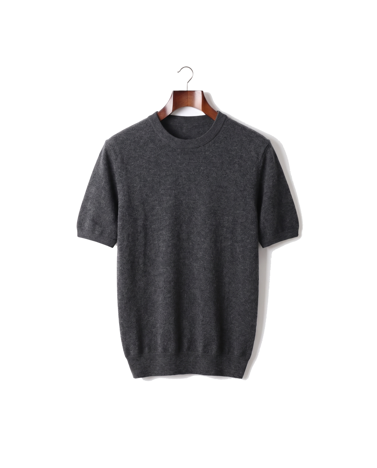 The Aldwych cashmere tee — Dark Gray