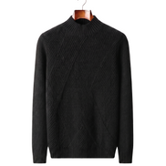The Grosvenor — Cashmere Mock Neck Jumper — front