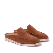 The Sloane — Suede Mules — Brown