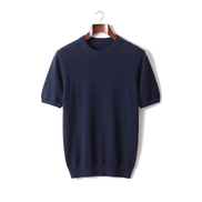 The Aldwych cashmere tee — Navy Blue