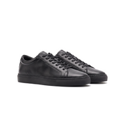 The Stanmore leather sneaker — Black