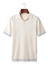 The Radley — Ribbed Knit Polo — front