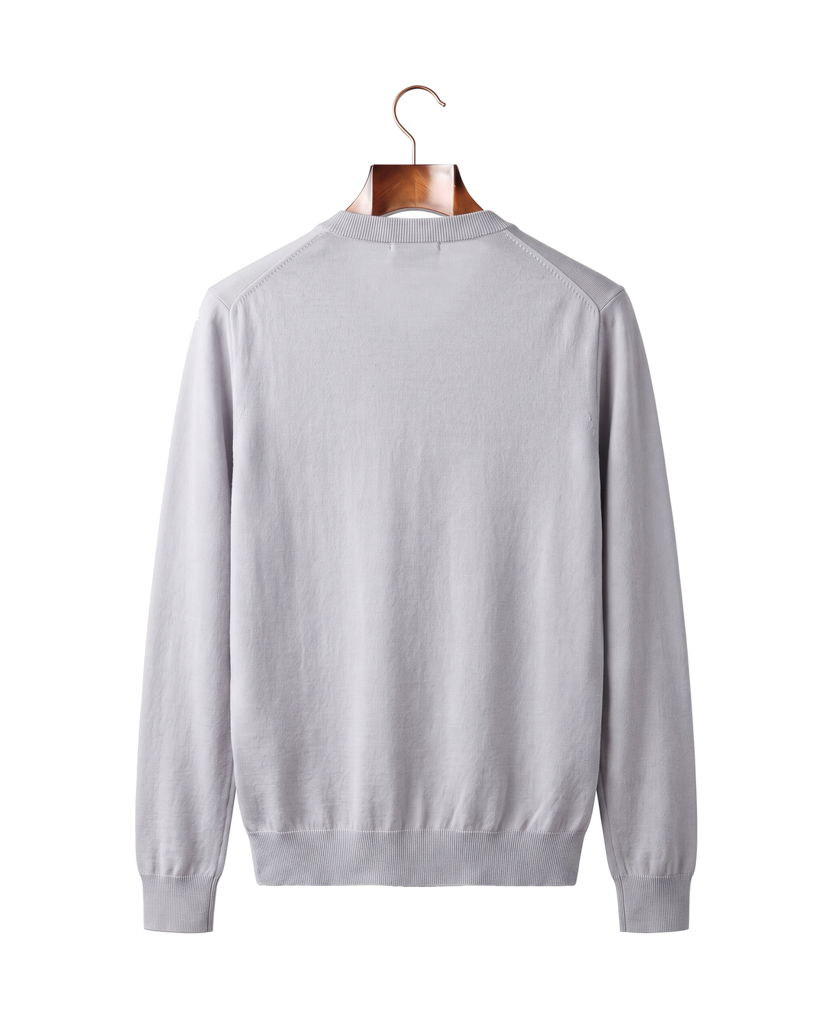 The Wendover merino button cardigan, back on hanger