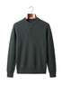 The Alderley merino ribbed henley, front on hanger