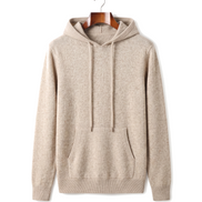 The Ashdown merino hooded jumper — Beige
