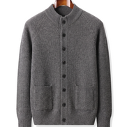 The Ledbury cashmere overshirt — Dark Gray
