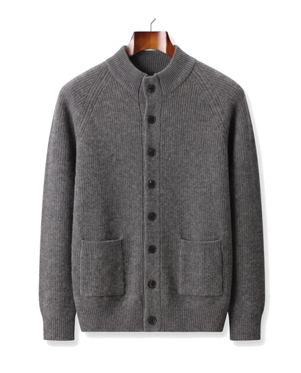 The Ledbury cashmere overshirt — Dark Gray