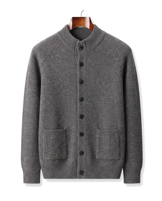 The Ledbury cashmere overshirt — Dark Gray