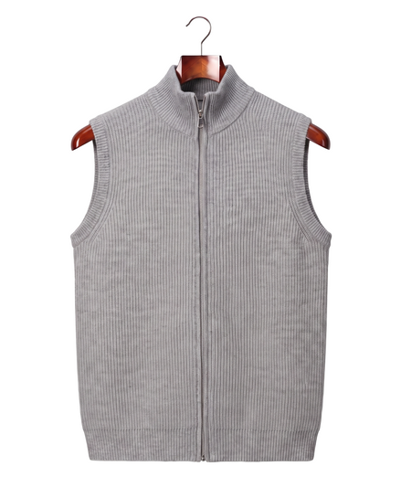 The Hartley — Zip Gilet — Gray