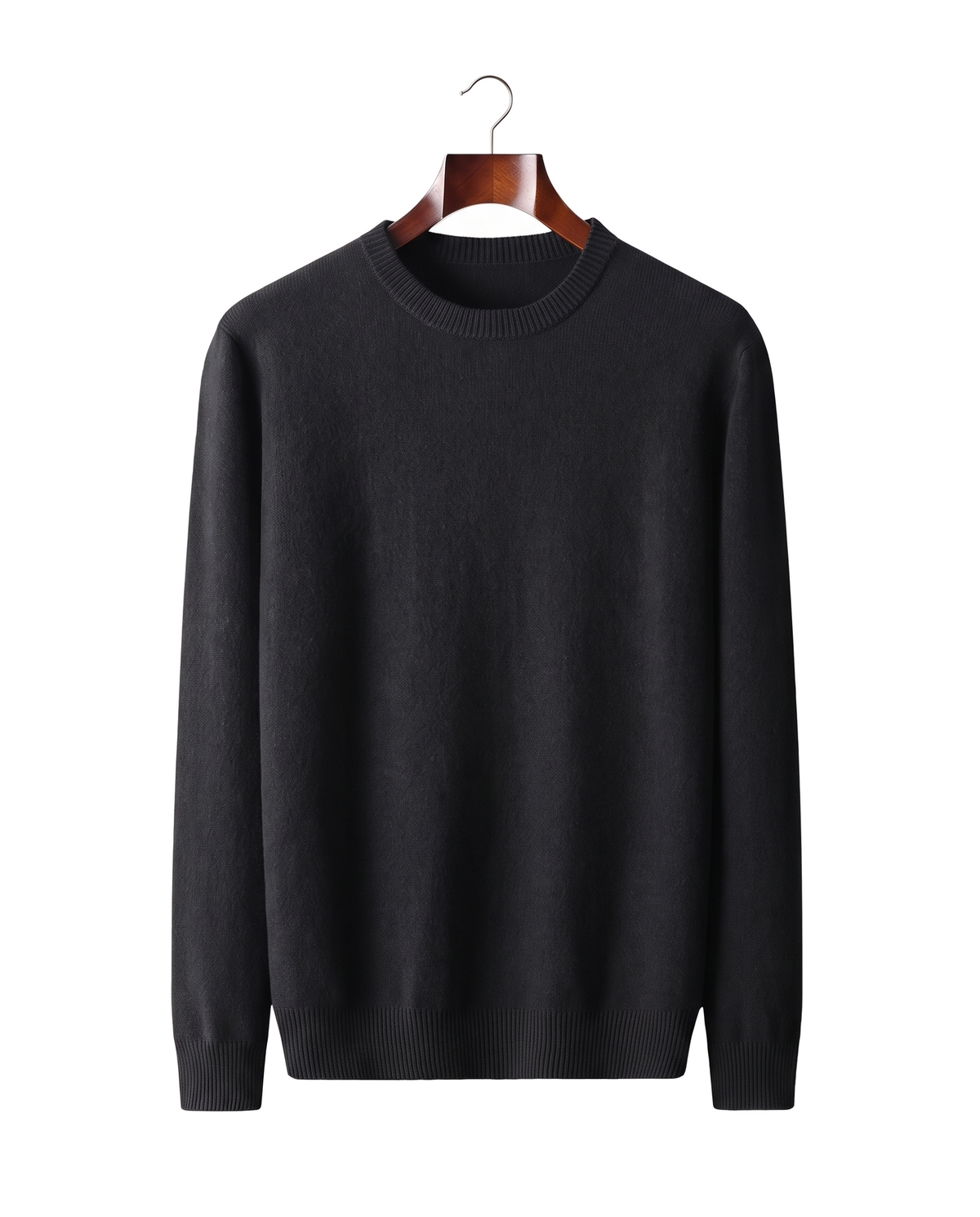 The Berkeley — Merino Crewneck — Black