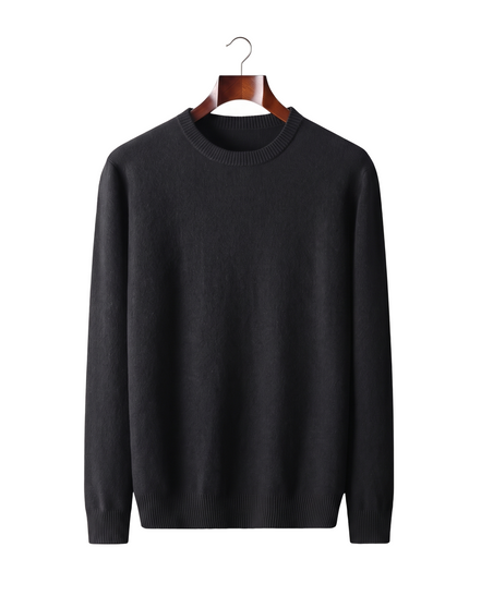 The Berkeley — Merino Crewneck — Black