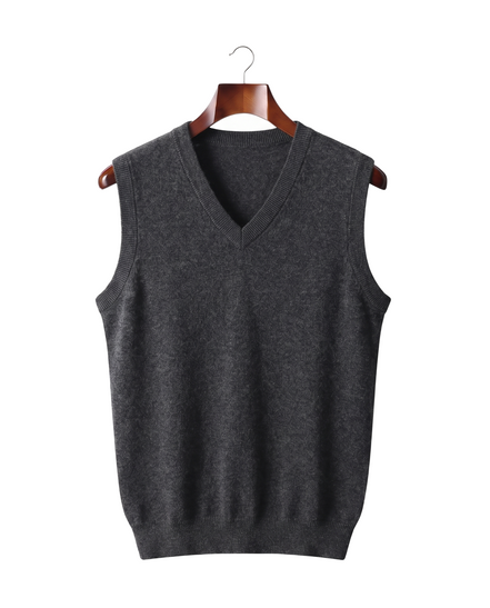 The Rutland — Merino Vest — Dark Grey