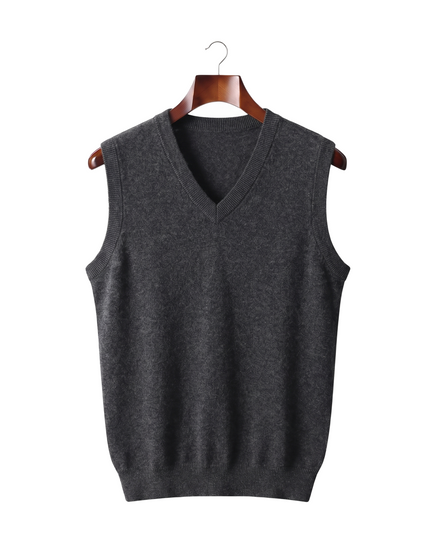 The Rutland — Merino Vest — Dark Grey
