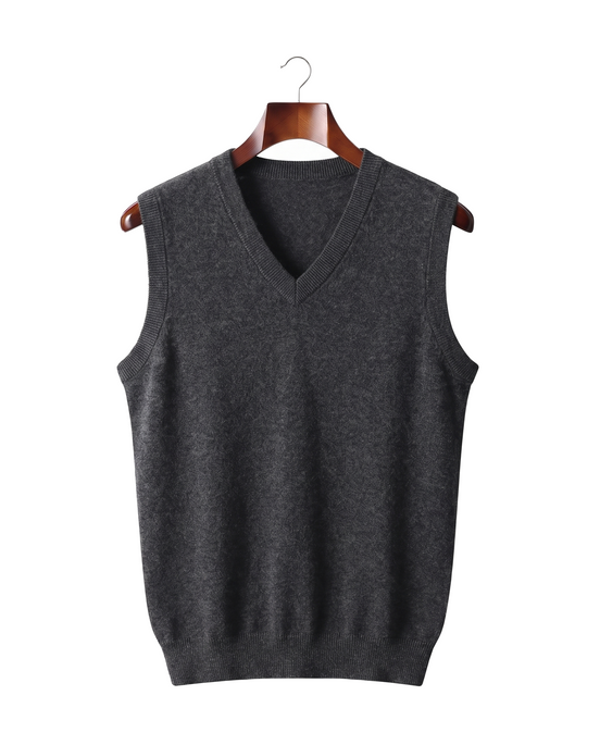 The Rutland — Merino Vest — Dark Grey