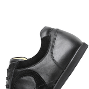 The Cadogan trainer in black, side profile