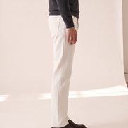 The Arundel straight-leg denim shown in side profile