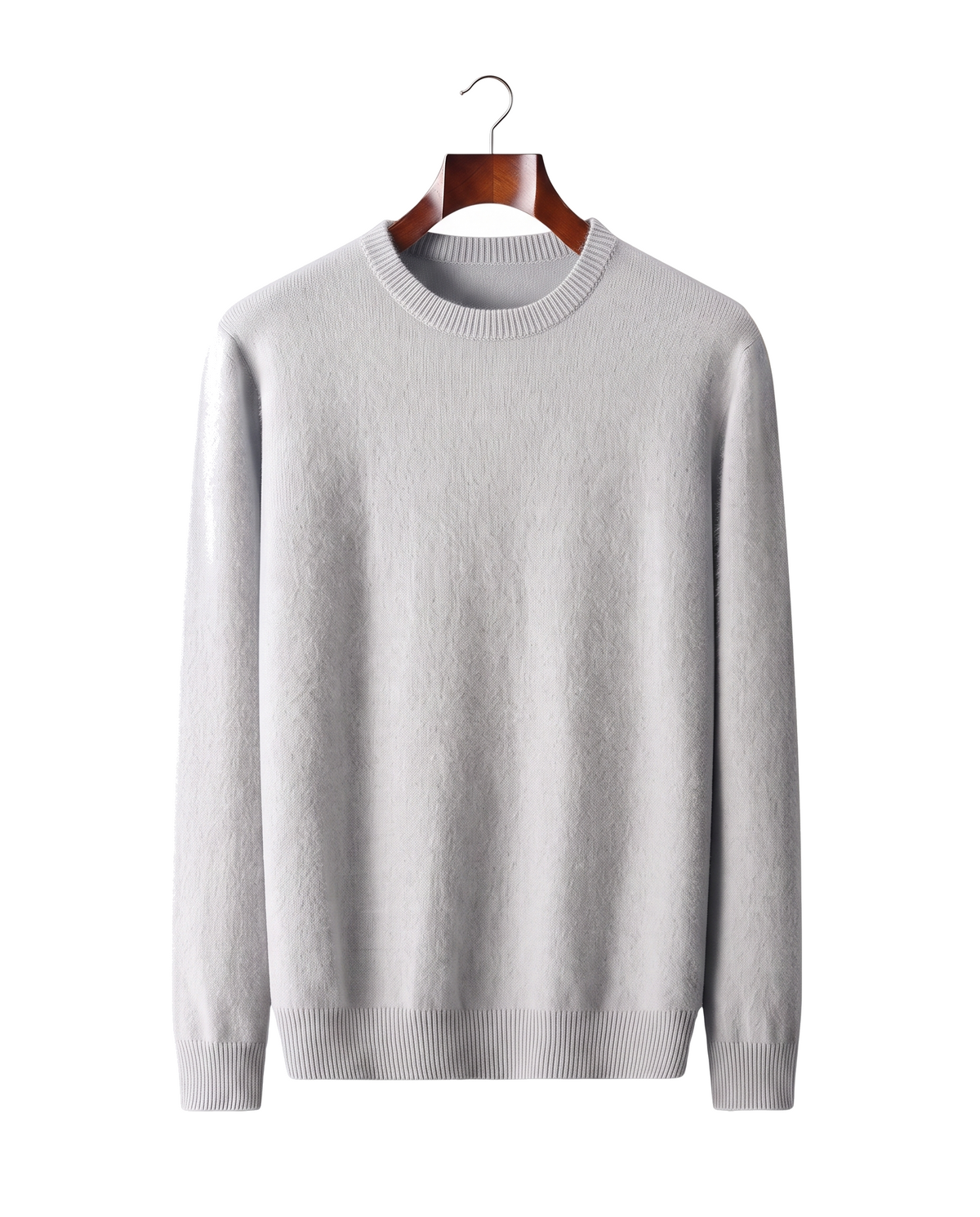The Berkeley — Merino Crewneck — Light Gray