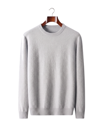 The Berkeley — Merino Crewneck — Light Gray