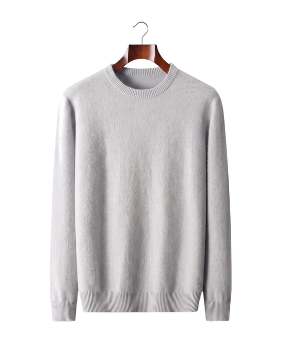The Berkeley — Merino Crewneck — Light Gray