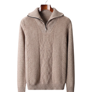 The Whitby — Merino Half-Zip — front