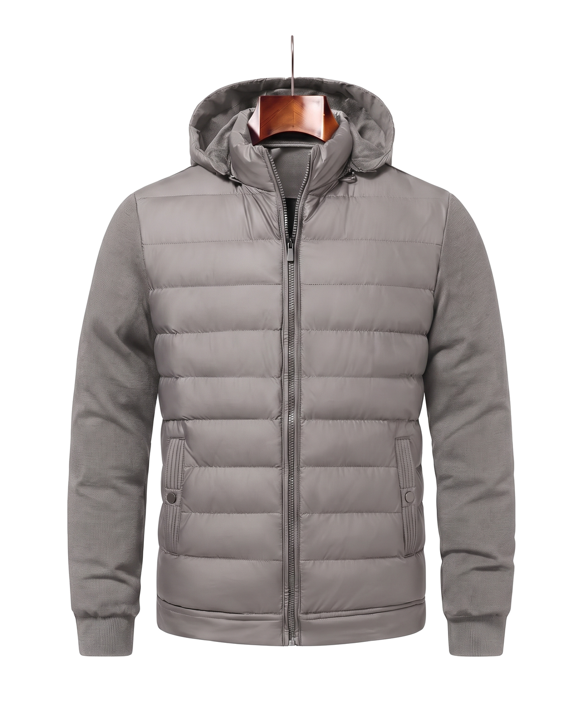 The Norfolk — Hybrid Down Jacket — Gray